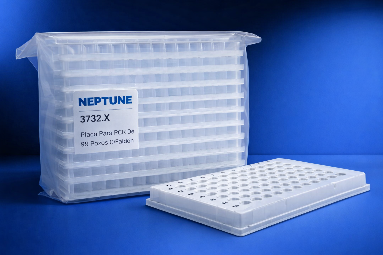 Placa PCR 96 Pozos con Faldón Neptune 3732.X