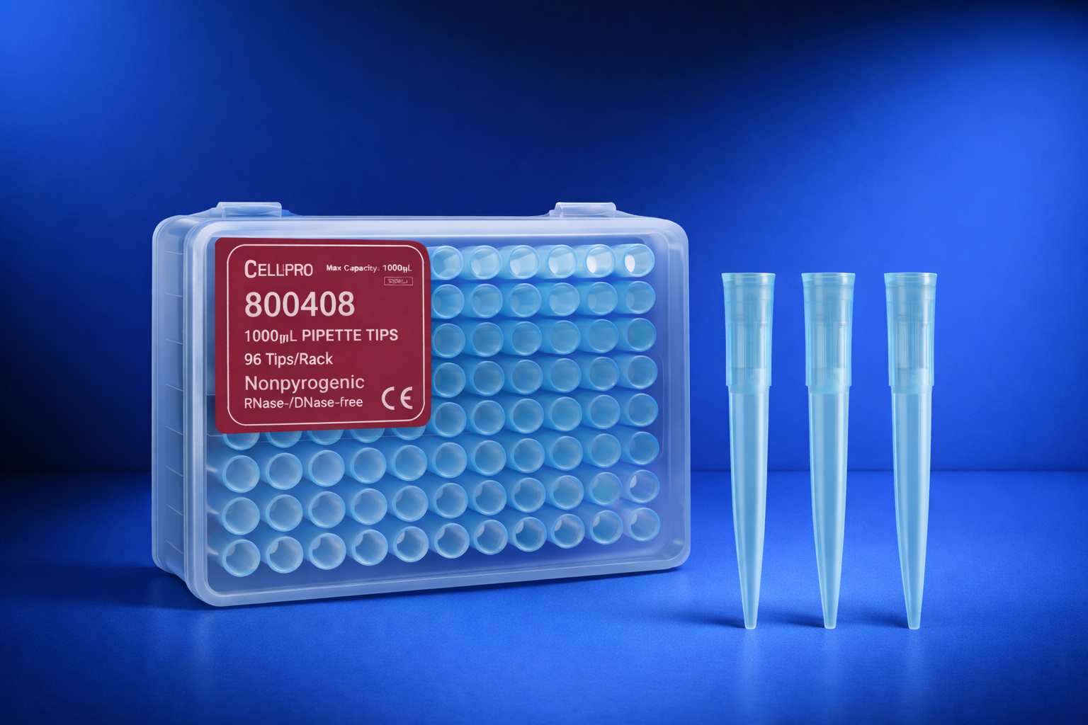 Puntas para Micropipeta 1000 µL con Filtro Estéril CellPro 800408