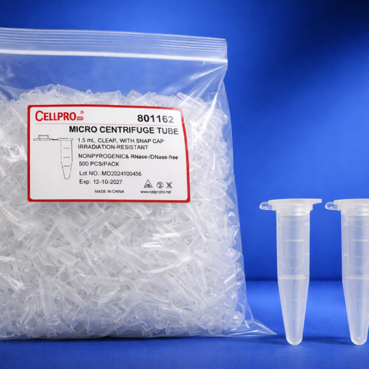 Tubos De 1.5 ml Estéril Color Claro