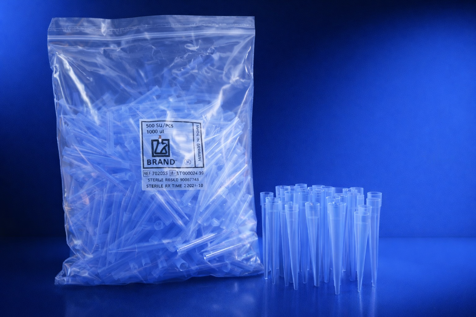 Puntas para Micropipeta 50-1000 µL Brand 732012 Azul