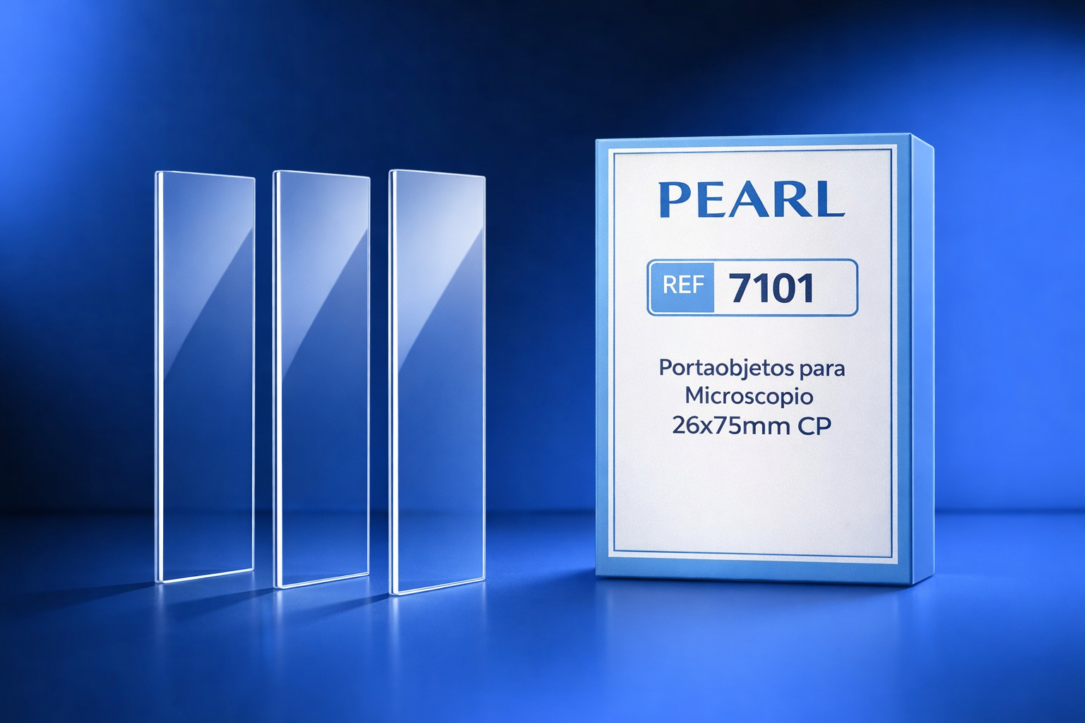 Portaobjetos para Microscopio 26x75 mm Pearl 7101 Vidrio Pulido