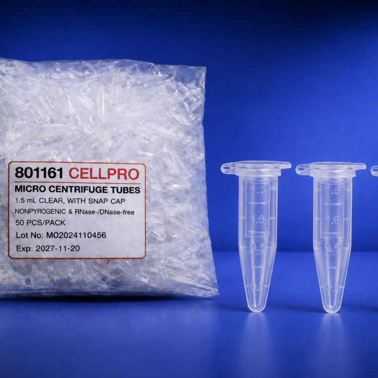 Tubos De 1.5 ml Color Claro CellPro 801161