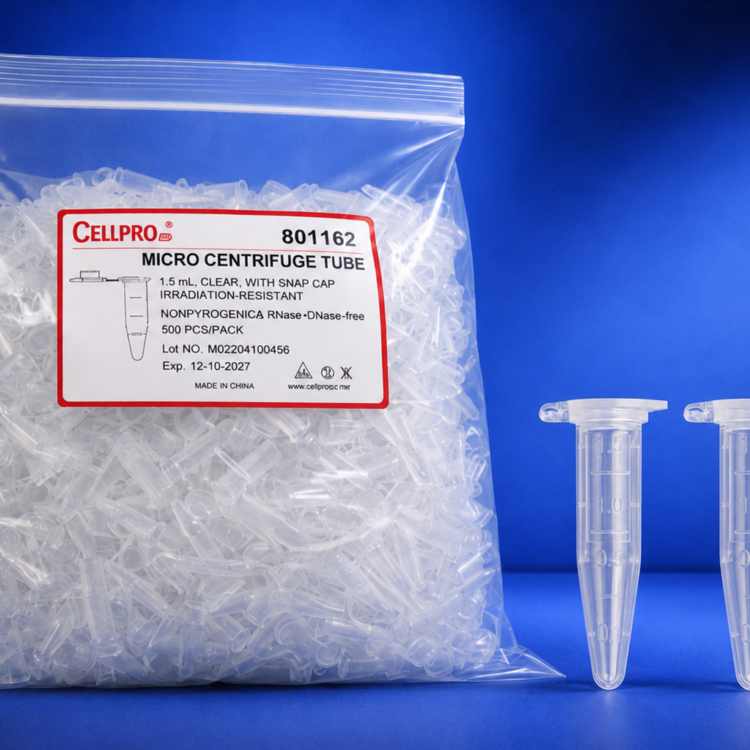 Tubos de Microcentrífuga 1.5 ml Estériles CellPro 801162