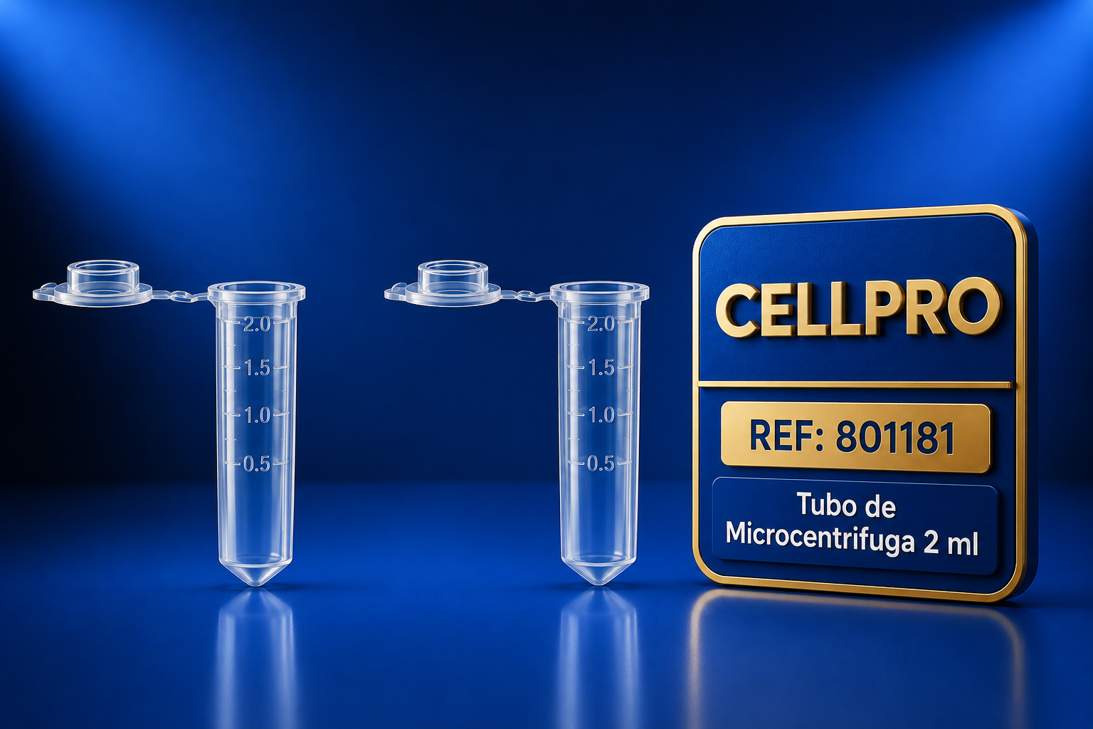 Microtubo de 2 ml Graduado Natural CellPro 801181
