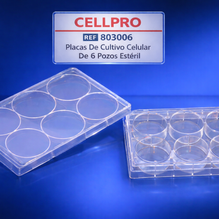 Placas De Cultivo Celular De 6 Pozos Estéril