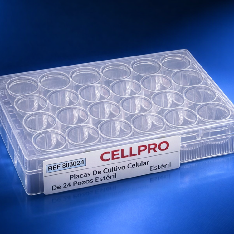 Placas De Cultivo Celular De 24 Pozos Estéril