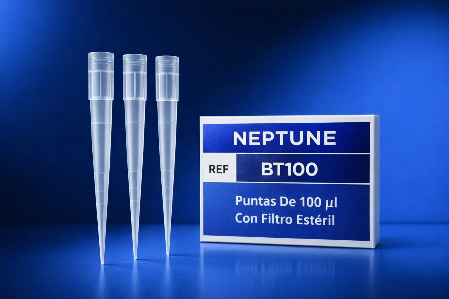 Puntas De 100 µL Con Filtro Estéril Neptune BT100