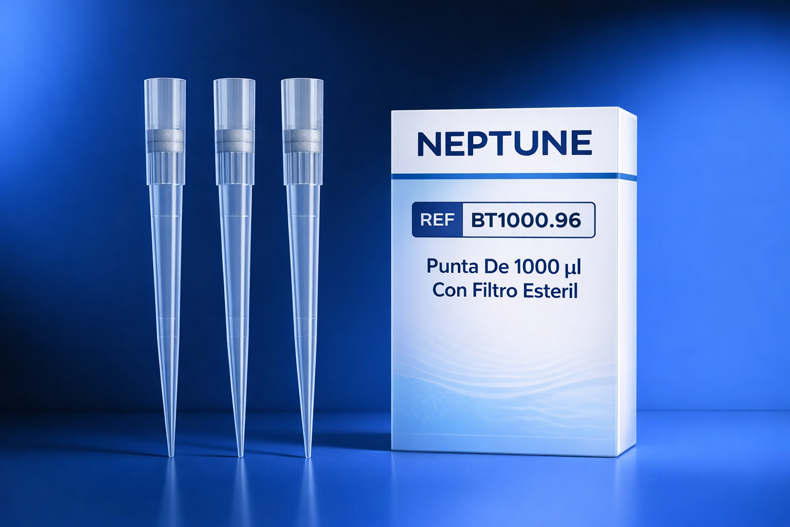 Punta De 1000 ul Con Filtro Estéril Neptune BT1000.96