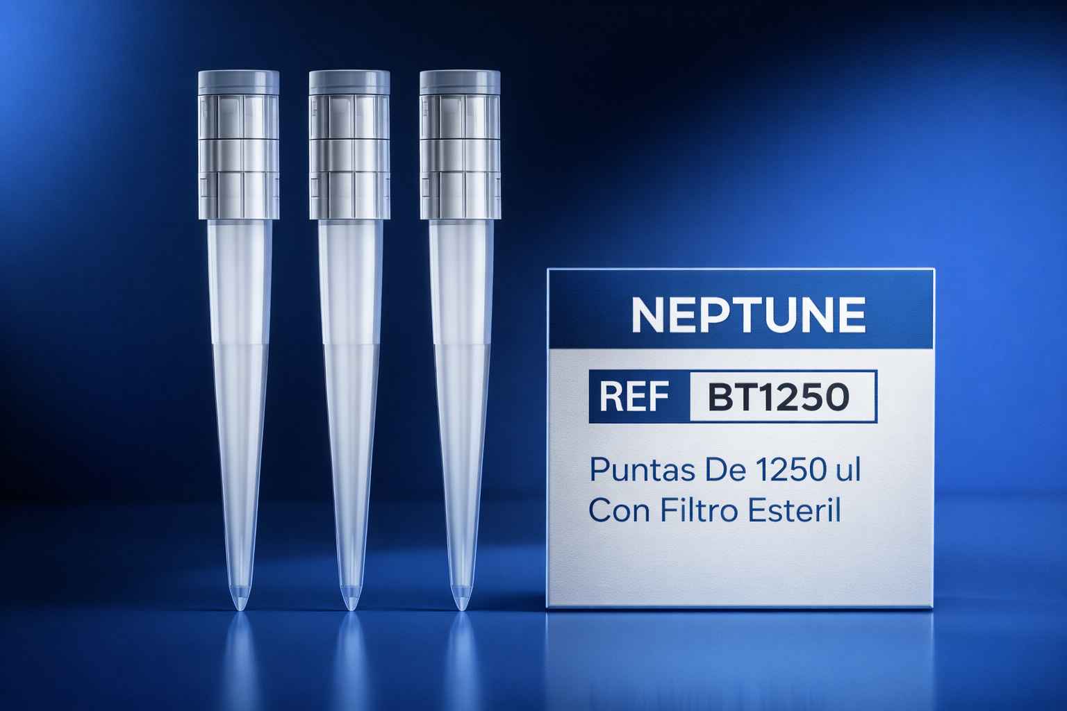 Puntas De 1250 ul Con Filtro Estéril Neptune BT1250