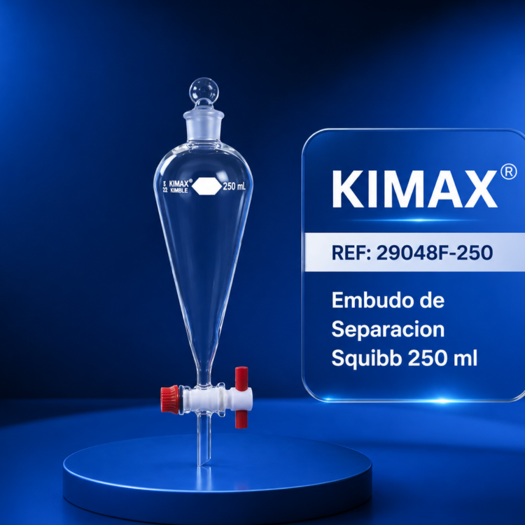 Embudo de Separación Squibb 250 ml 29048F-250 Kimax