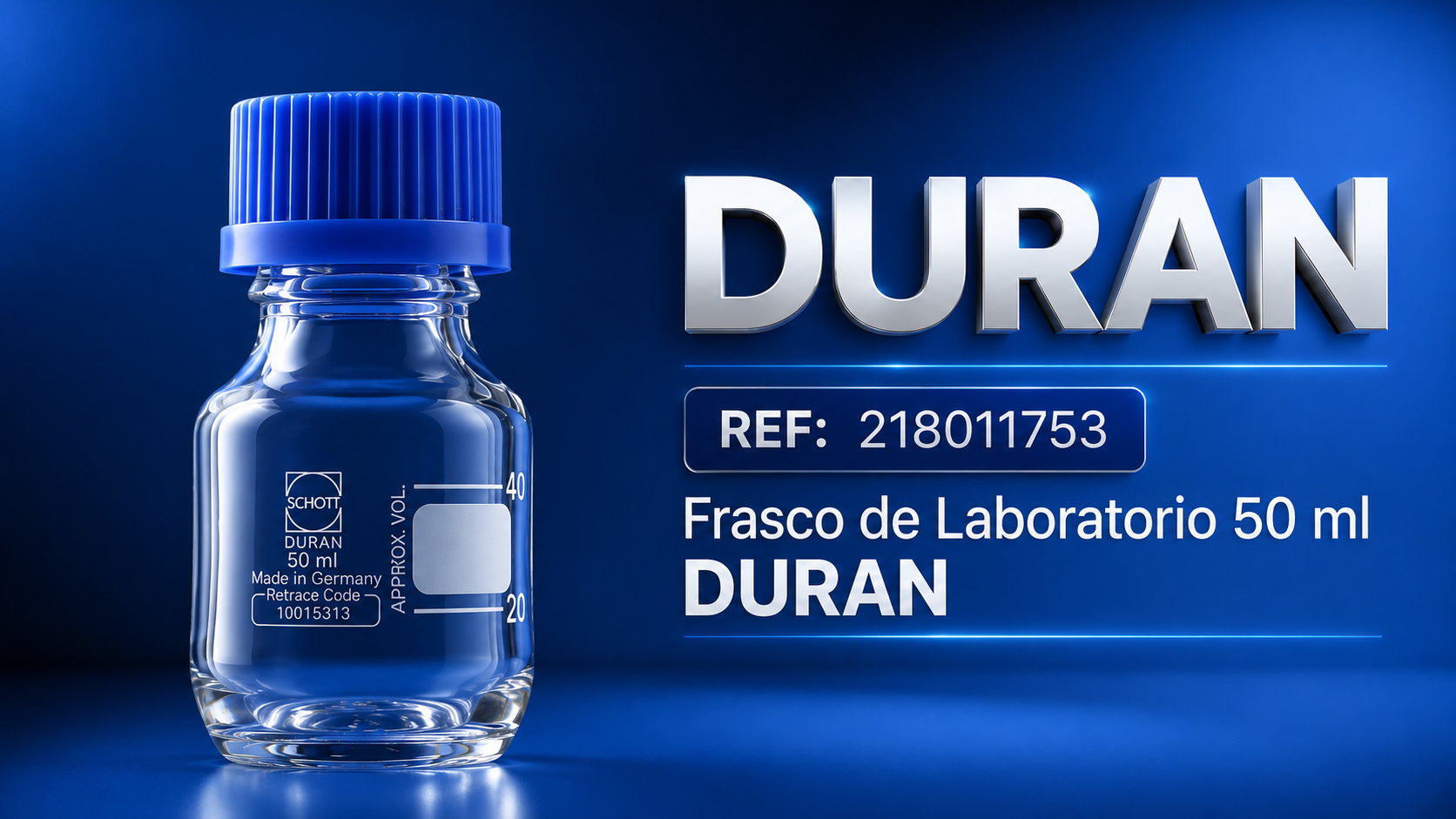 Frasco de Laboratorio 50 ml Duran 218011753