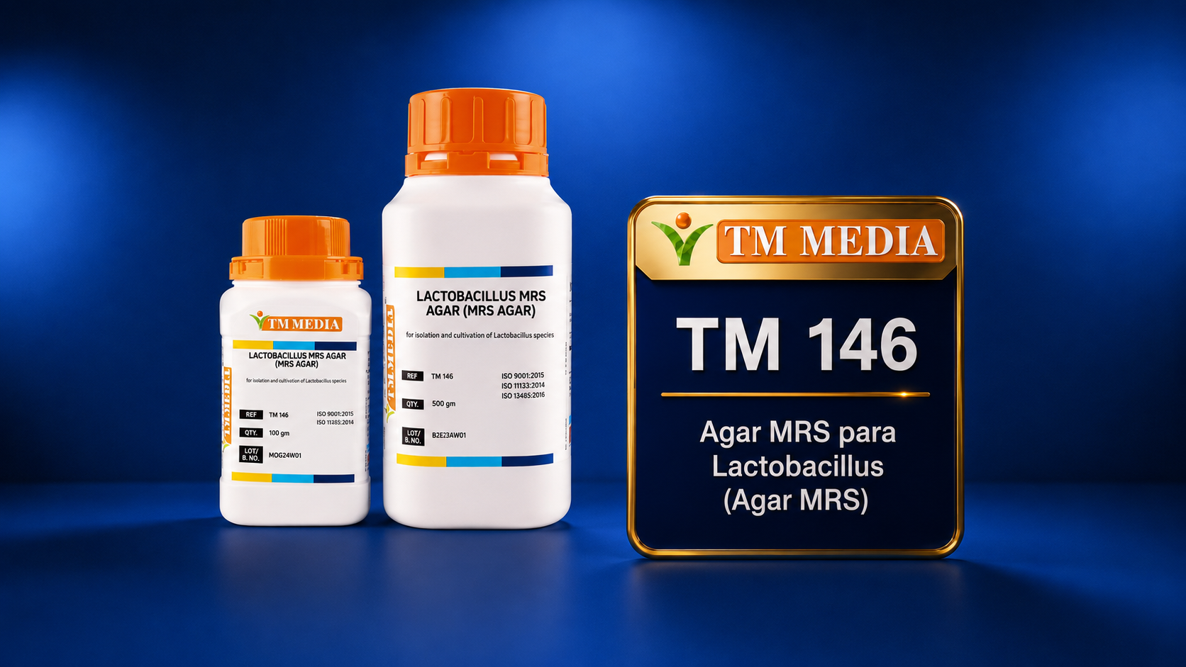 Agar MRS para Lactobacillus (Agar MRS) TM Media TM 146